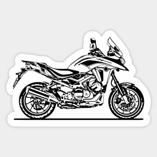 VFR800X Motorcycle Sketch Art Sticker